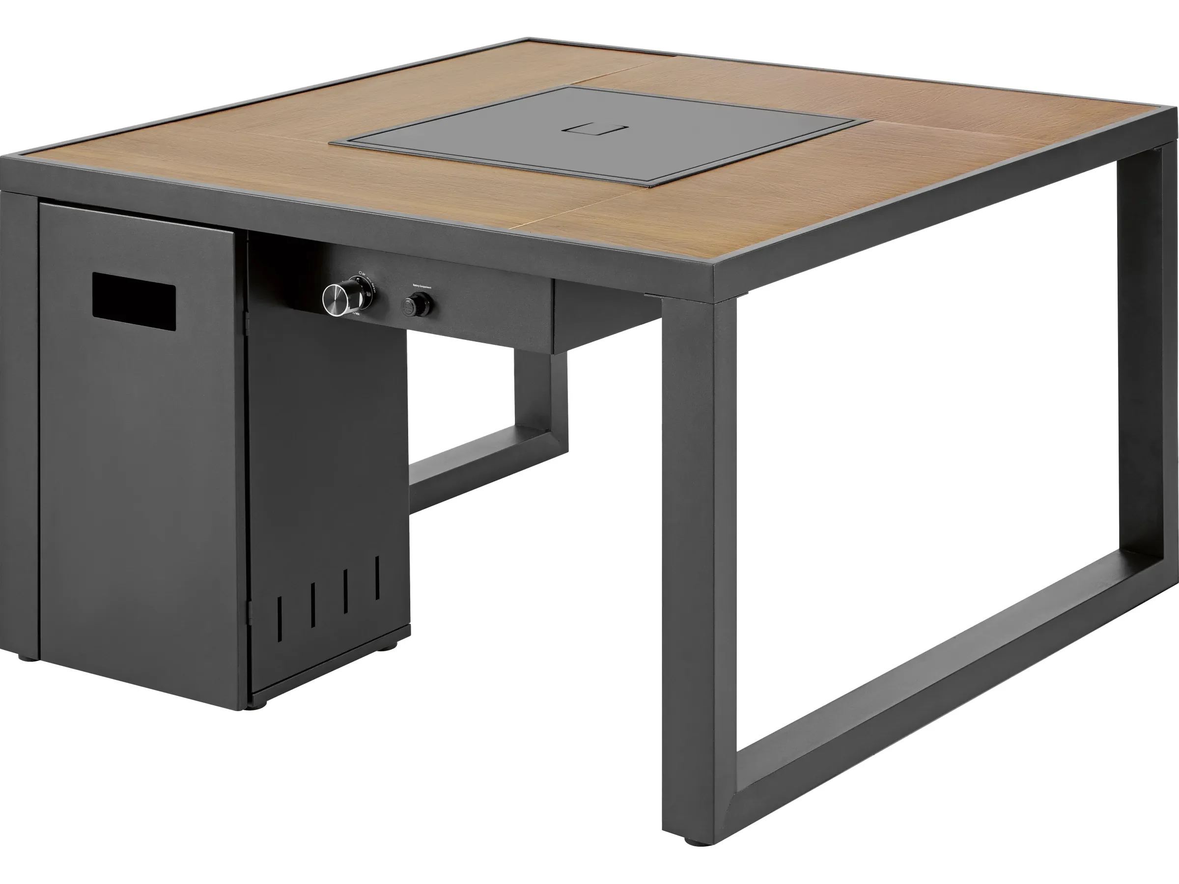 Casas Lounge-Feuertisch für Terrasse und Garten 95 x 95 x 58,5 cm