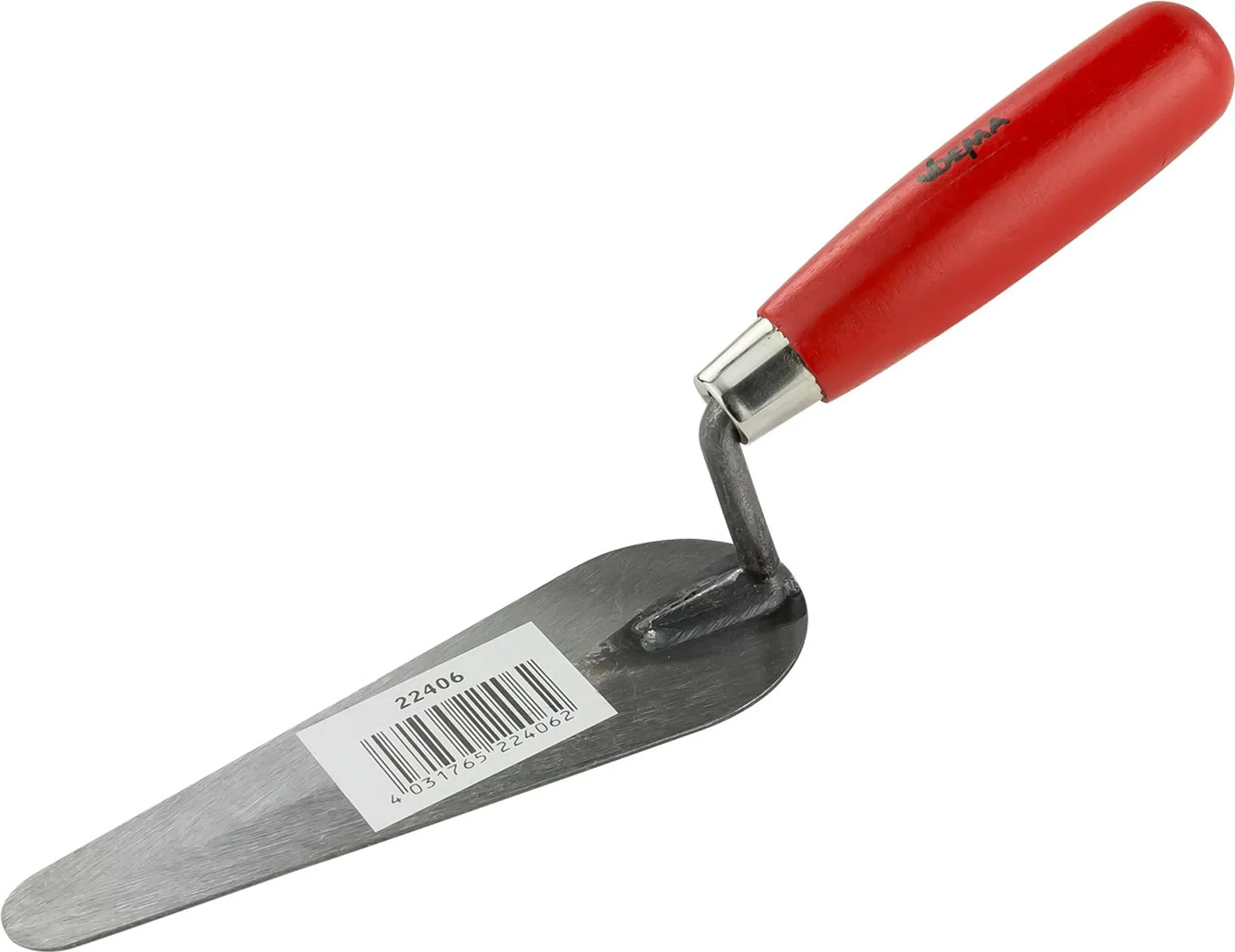 DEMA Katzenzunge – Zungenkelle 160 mm, gekröpft & abgerundet