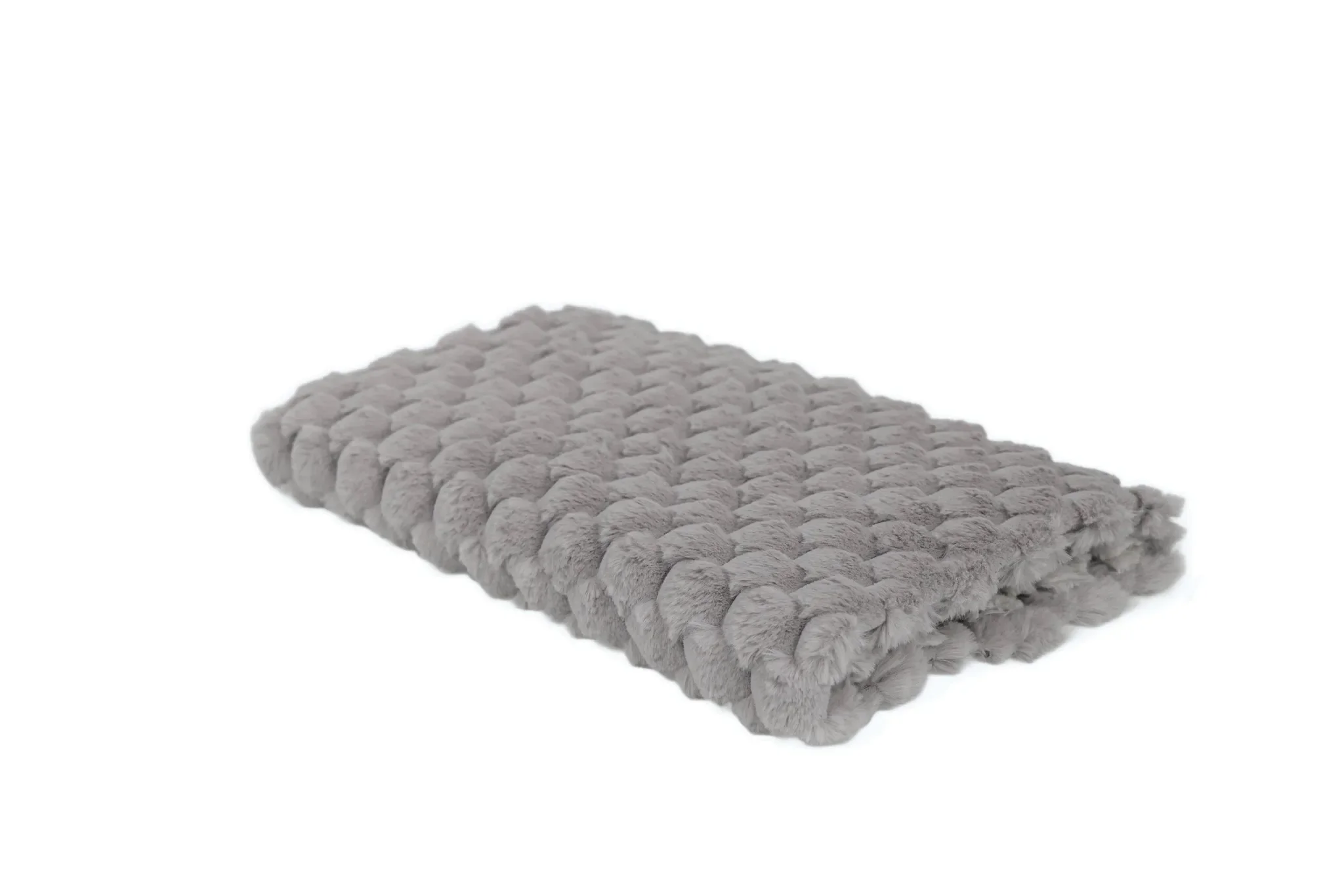 Sonstige Kunstfell „Schildpatt“ – Hellgrau, 50×165 cm