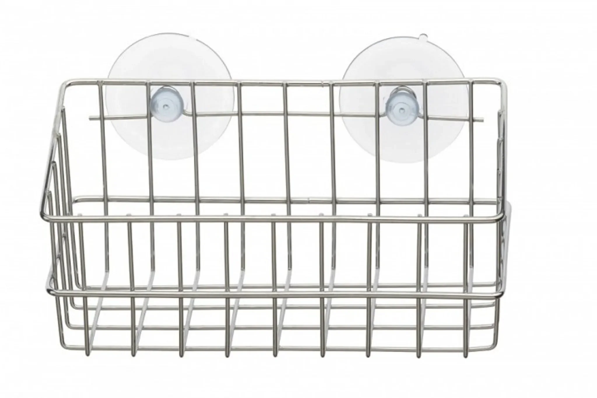 Testrut – Wandregal aus Metall, verchromt, mit 2 Saugnäpfen