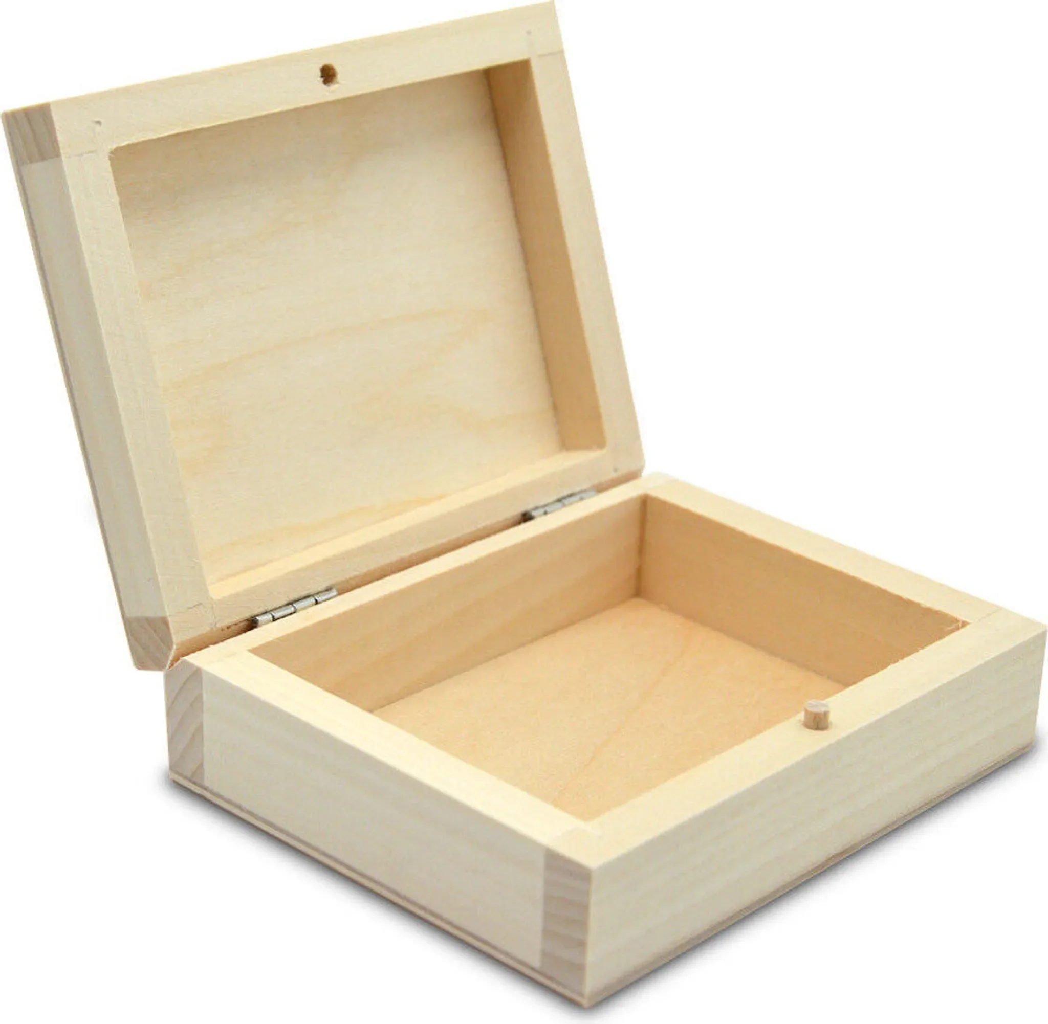 Sonstige – Holz-Kartenbox aus Kiefernholz mit Deckel