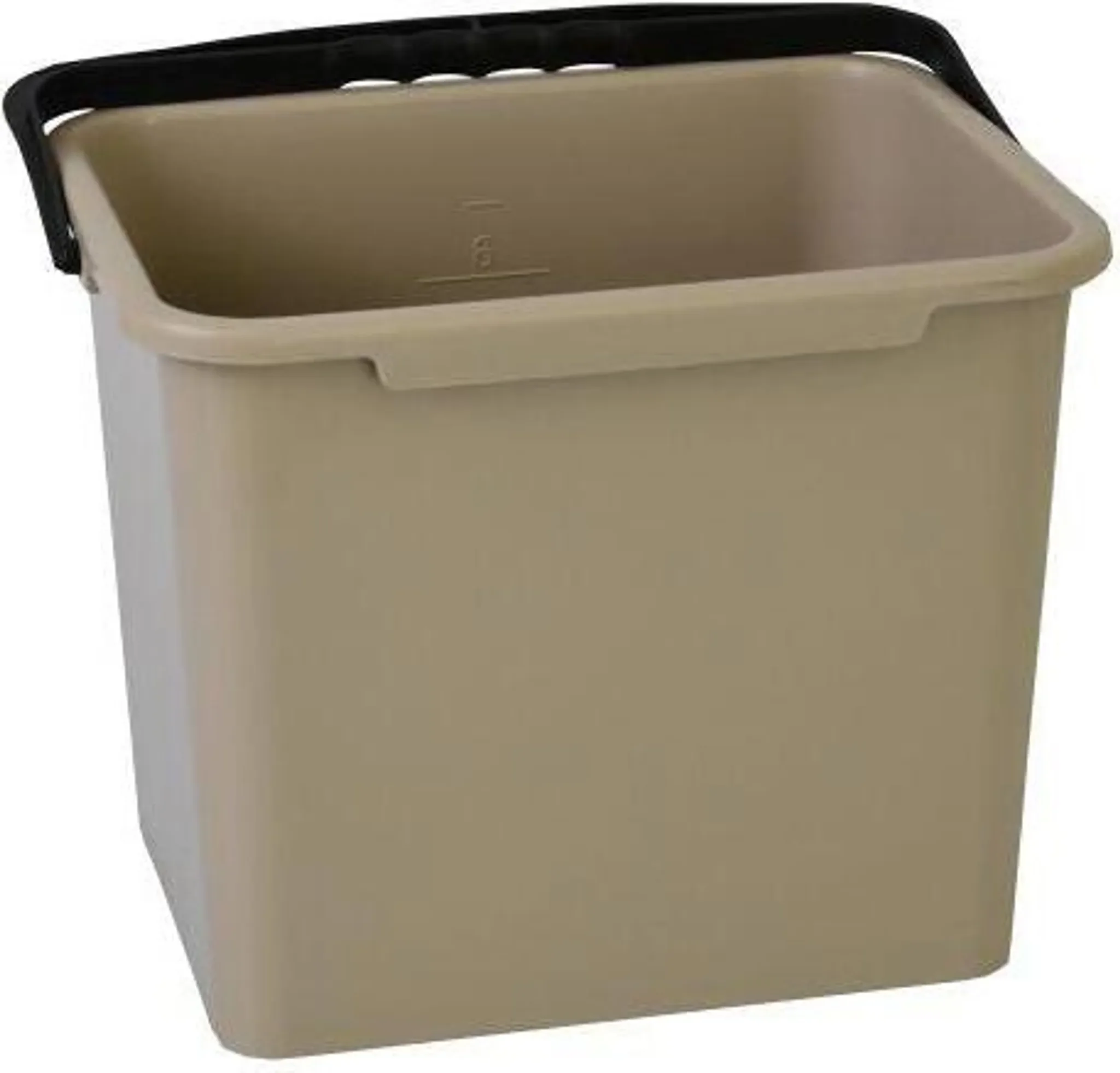 Bravo – Quadratischer Kunststoffeimer, 7 L