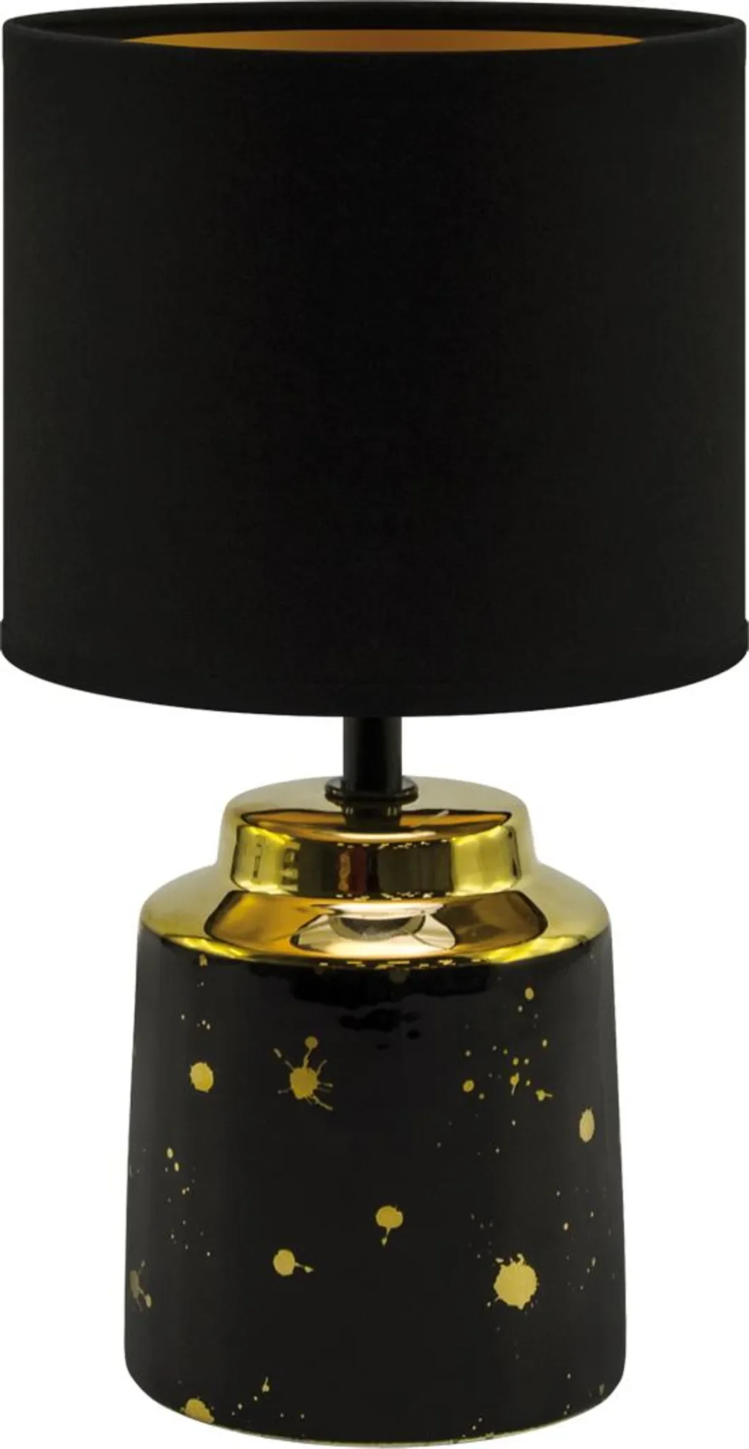 Strühm Tischlampe „HELENA“ – E14, Schwarz/Gold