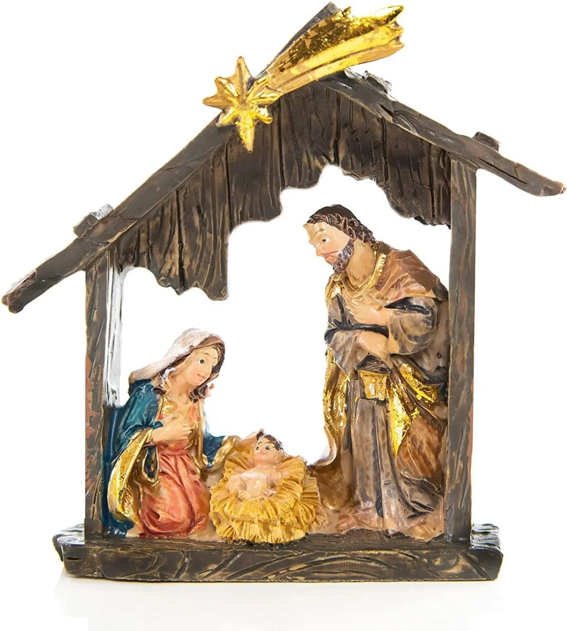 Logbuch Verlag Weihnachtskrippe „Heilige Familie“ – 9×8,5×3,5 cm